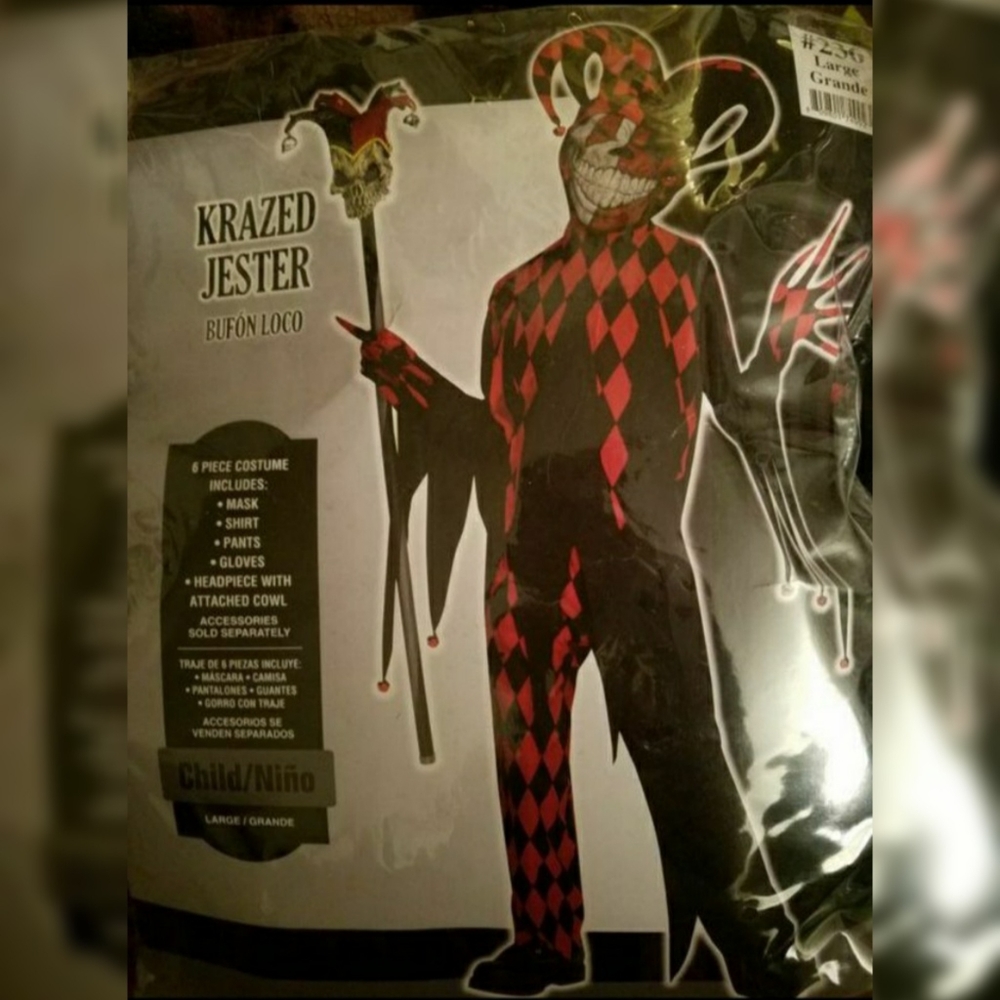 SOLD!!! "Krazed Jester" Costume